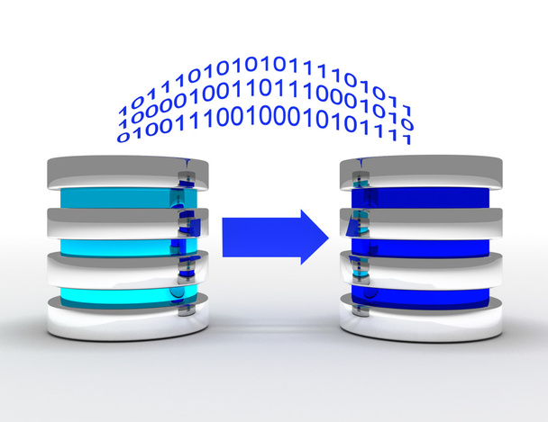 3d illustration. Database backup concept - Photo, Image