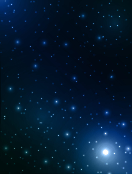 Illustration of space and stars - Вектор,изображение