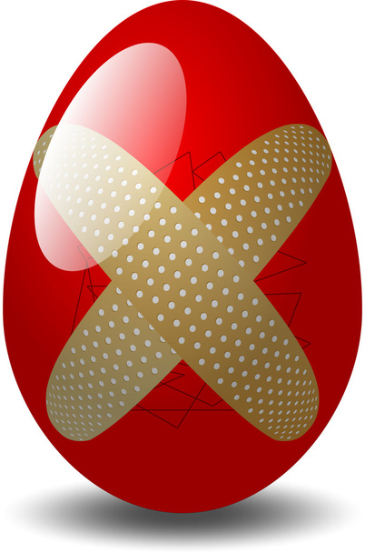 Patched eggs - Vector, Image