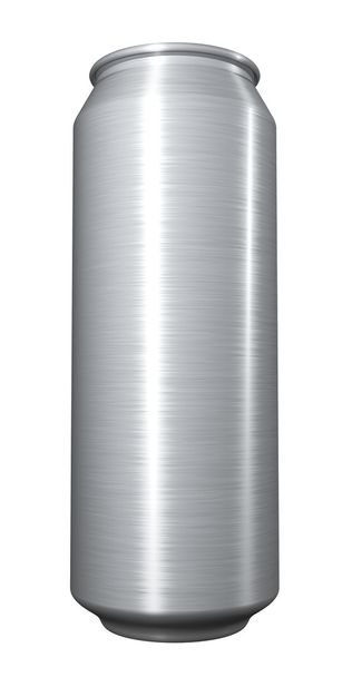 Blank beer can on white background. - Photo, Image