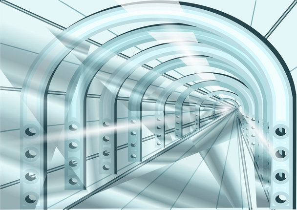 футуристический скоростной туннель
 - Вектор,изображение