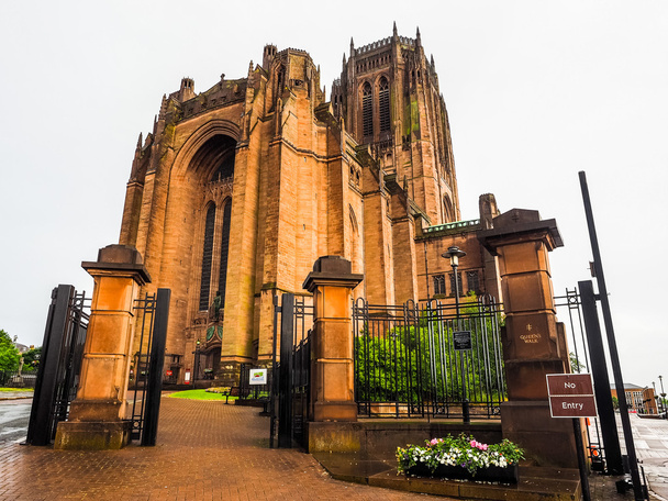 Liverpoolin katedraali Liverpoolissa HDR - Valokuva, kuva
