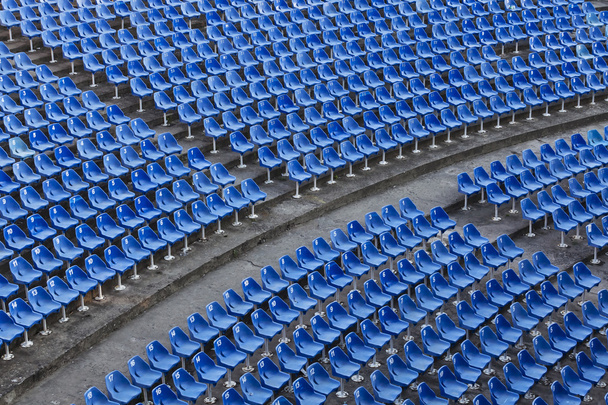Asientos azules vacíos
  - Foto, imagen