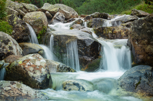 mountain waterfall long exposure - Photo, Image