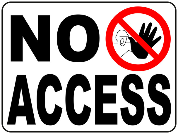 Vektorkreis verboten Zeichen Sperrgebiet nur für Mitglied oder kein Betreten Zeichen in Warnzone - Vektor, Bild
