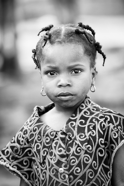 Real people in Togo, in Black and white - Zdjęcie, obraz