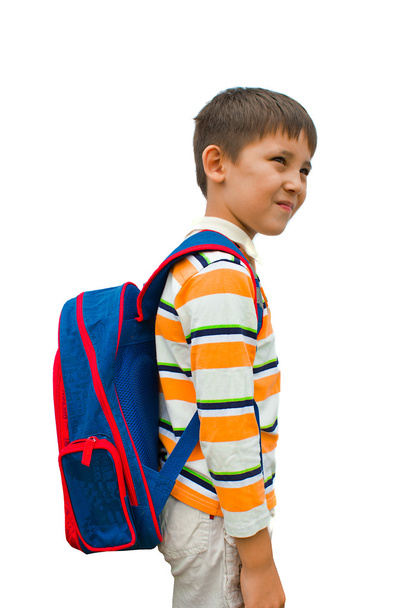Boy with a backpack on his back - Fotó, kép