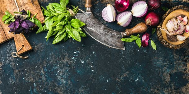 Healthy food cooking background  - Foto, Imagen