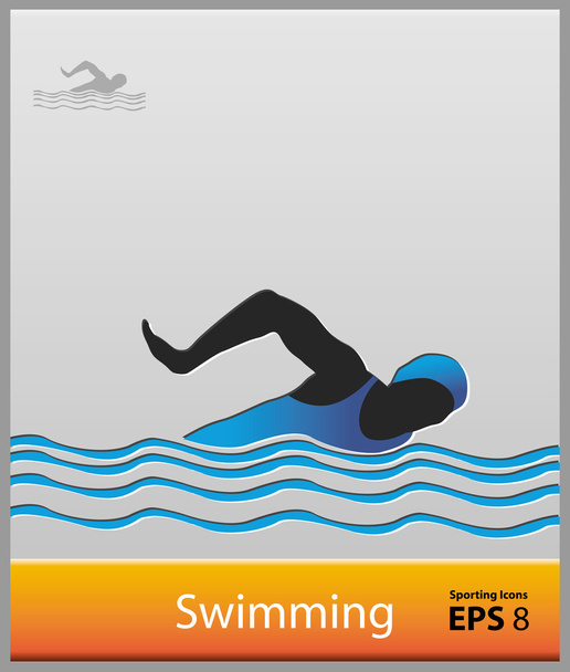 Schwimmen - Vektor, Bild