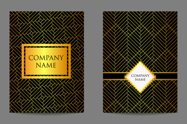 Geometric business cards - Vettoriali, immagini