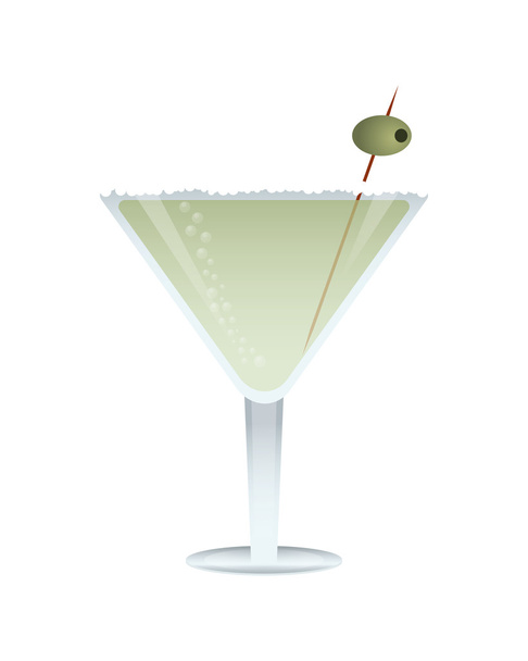 martini cocktail icon - Vektor, obrázek