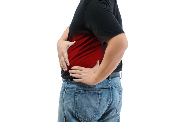 Young man suffering from strong backache - Fotó, kép