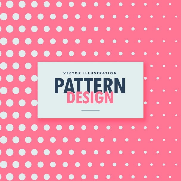 clean dots pattern on pink background - Вектор, зображення