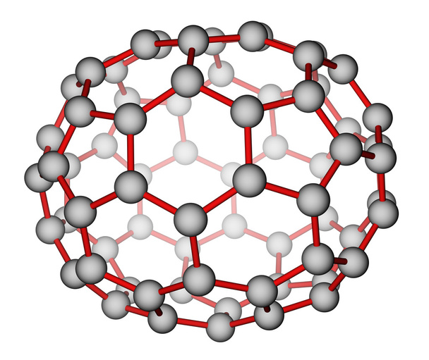 Fullerene C70 molecular structure - Photo, Image