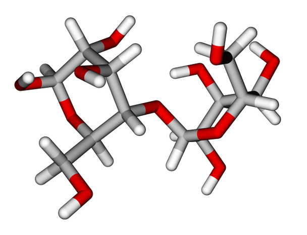 Laktoosin molekyyli (maitosokeri
) - Valokuva, kuva