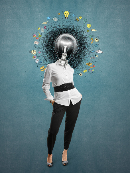 φανός κεφάλι γυναίκα  - Φωτογραφία, εικόνα