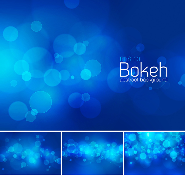 Bokeh and blur vector abstract background - Διάνυσμα, εικόνα