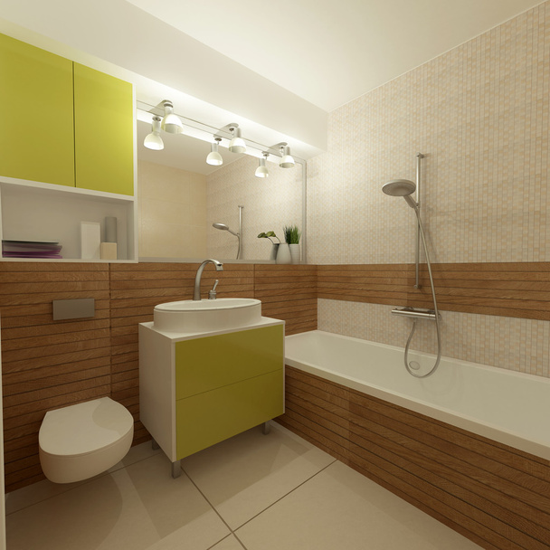 Modern fürdőszoba belső - Fotó, kép
