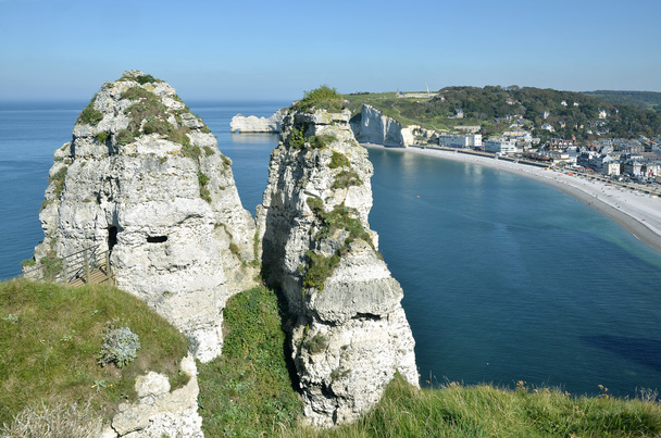 Famous cliffs of Etretat in France - Photo, Image