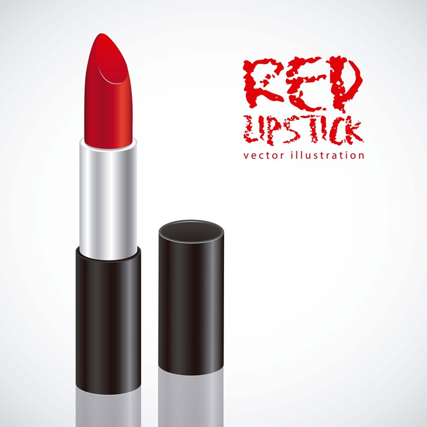 illustratie van rode lippenstift - Vector, afbeelding