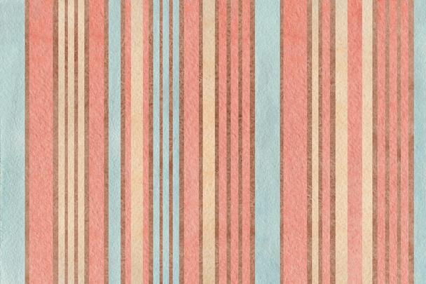Акварель коричневый, розовый, бежевый и синий полосатый фон
. - Фото, изображение