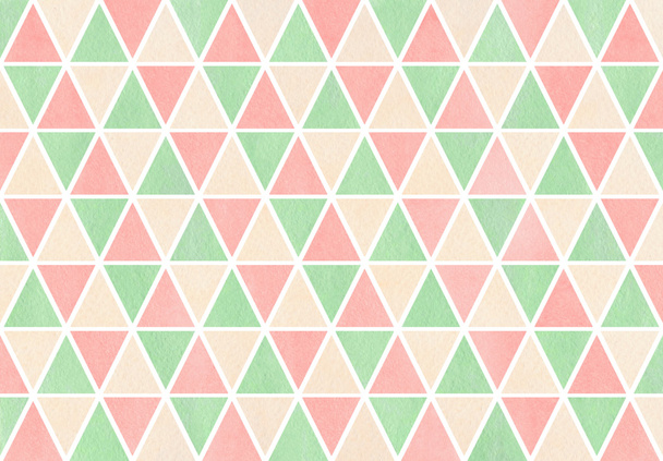 Watercolor triangle pattern. - Photo, Image