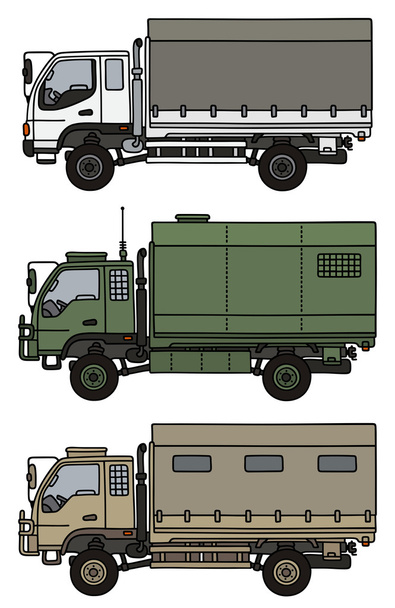 Petits camions terrain
 - Vecteur, image