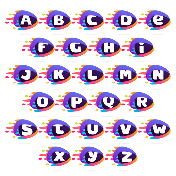 Hızlı lin ile üçgen kavşak simgesinde alfabe logoları - Vektör, Görsel