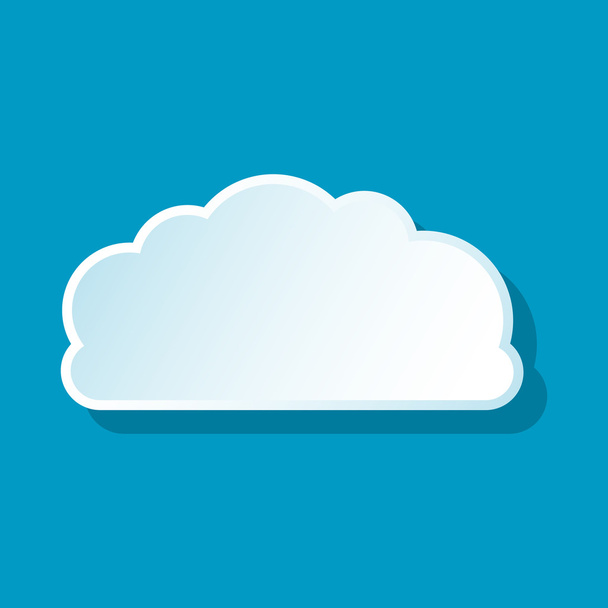 Small cloud icon - Vector, imagen