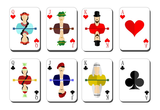 Jugar a las cartas chirwa clubs
 - Vector, imagen