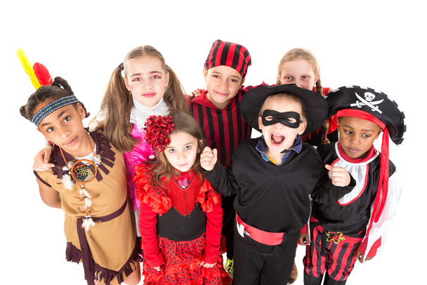 Cadılar Bayramı kostümlü çocuklar - Fotoğraf, Görsel