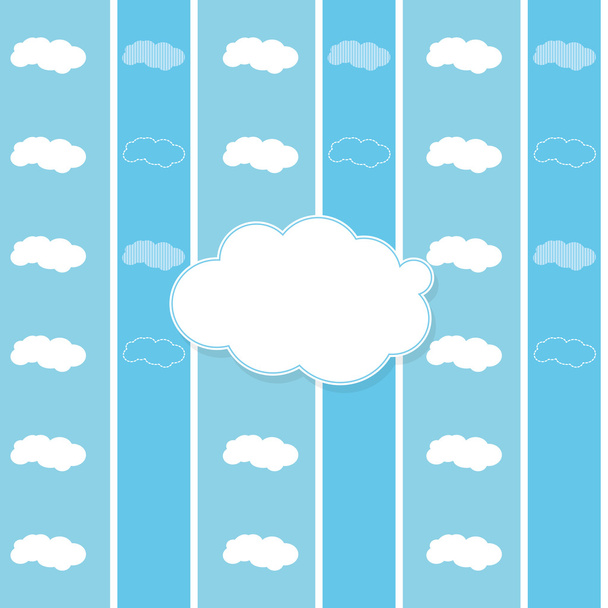 ícone de padrão de forma de nuvem
 - Vetor, Imagem