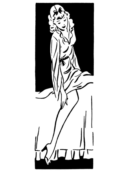 Чорно-білий варіант вінтажного стилю портрета жінки
 - Фото, зображення