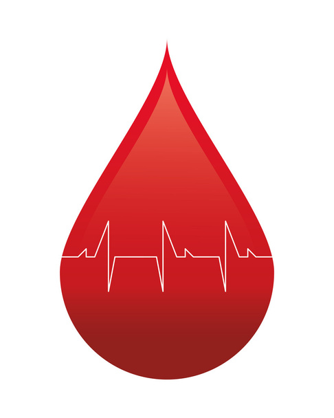 Drop design dárcovství krve - Vektor, obrázek