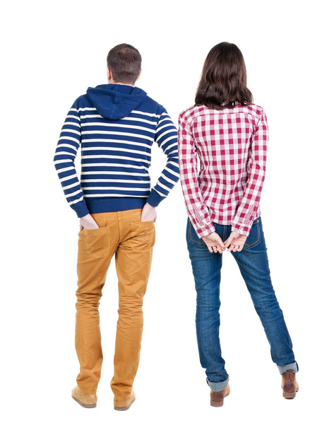 Back view of young couple - Foto, afbeelding