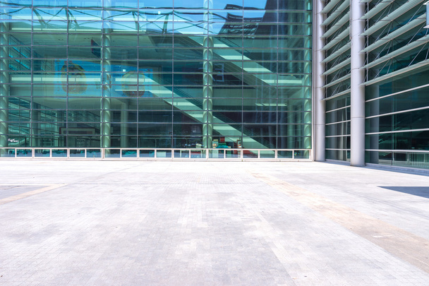 empty footpath before modern office building - Photo, Image