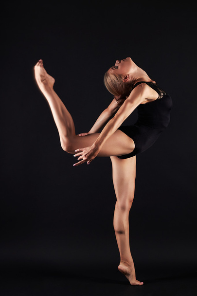 beautiful gymnast girl dancing. - Foto, Imagem