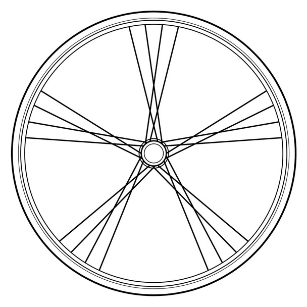 自転車の車輪をベクトルします。  - ベクター画像