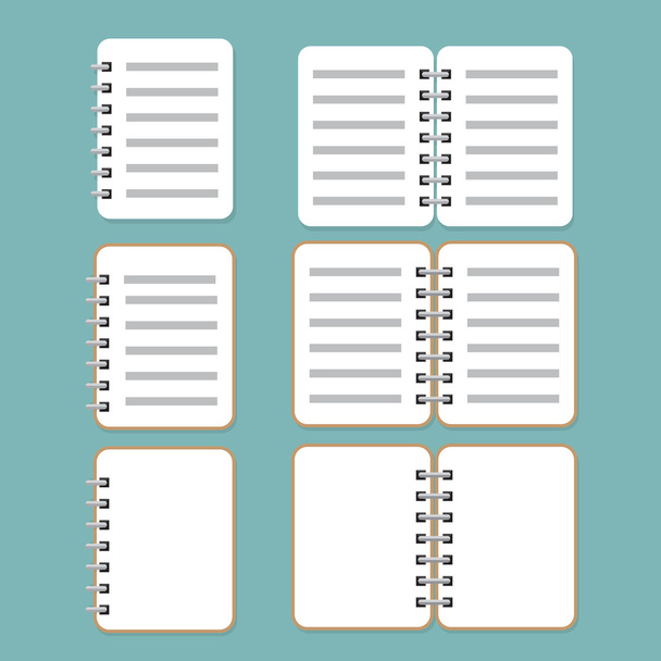set di notebook design piatto
 - Vettoriali, immagini