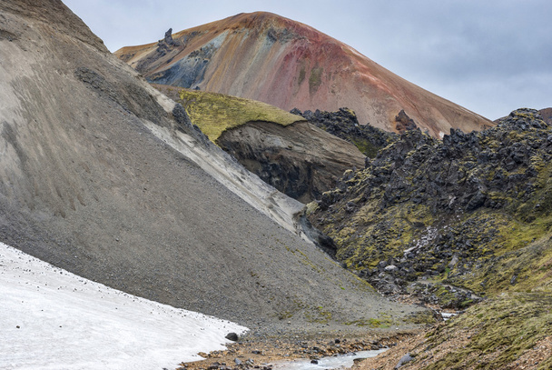Landmannalaugar, kolorowe góry islandzki - Zdjęcie, obraz