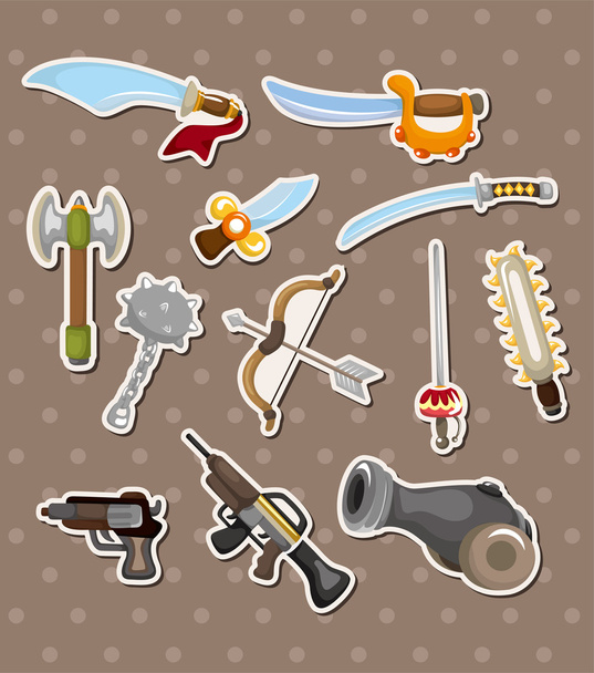 weapon stickers - Vector, Image