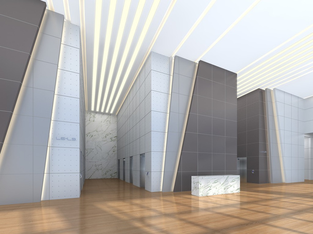 Illustration 3D d'un lobby de bureau
 - Photo, image