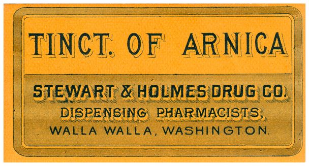 A vintage medical tincture label - Photo, Image