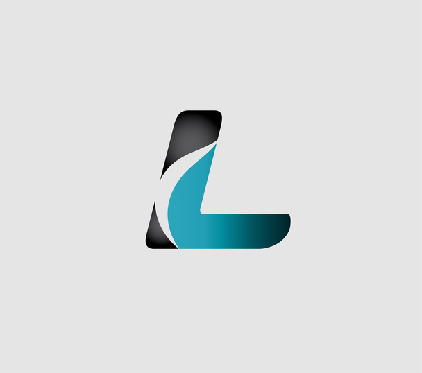 Абстрактная икона на основе буквы L
 - Вектор,изображение