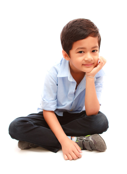 uśmiechnięta twarz azjatycki chłopiec - Zdjęcie, obraz