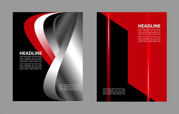 Professional business design layout template or corporate banner design. Magazine cover, publishing and print presentation. Abstract vector background - Vector, Image