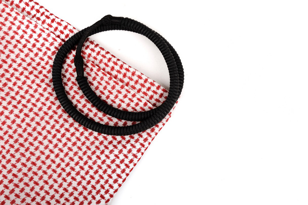 Saudi arabian scarf fabric, seamless tile, arabic background, copy-space - Fotoğraf, Görsel