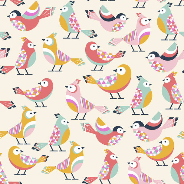 seamless birds pattern - ベクター画像