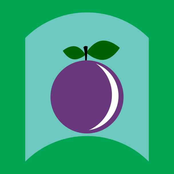 lapos vektor ikonra design gyűjtemény ízletes gyümölcsöt - Vektor, kép