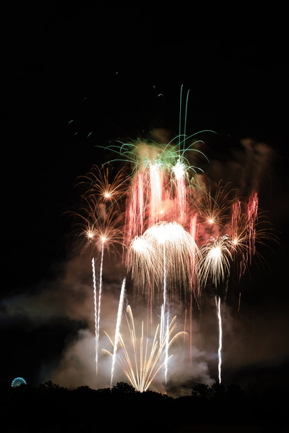 Huge Colorful Fireworks - Photo, Image